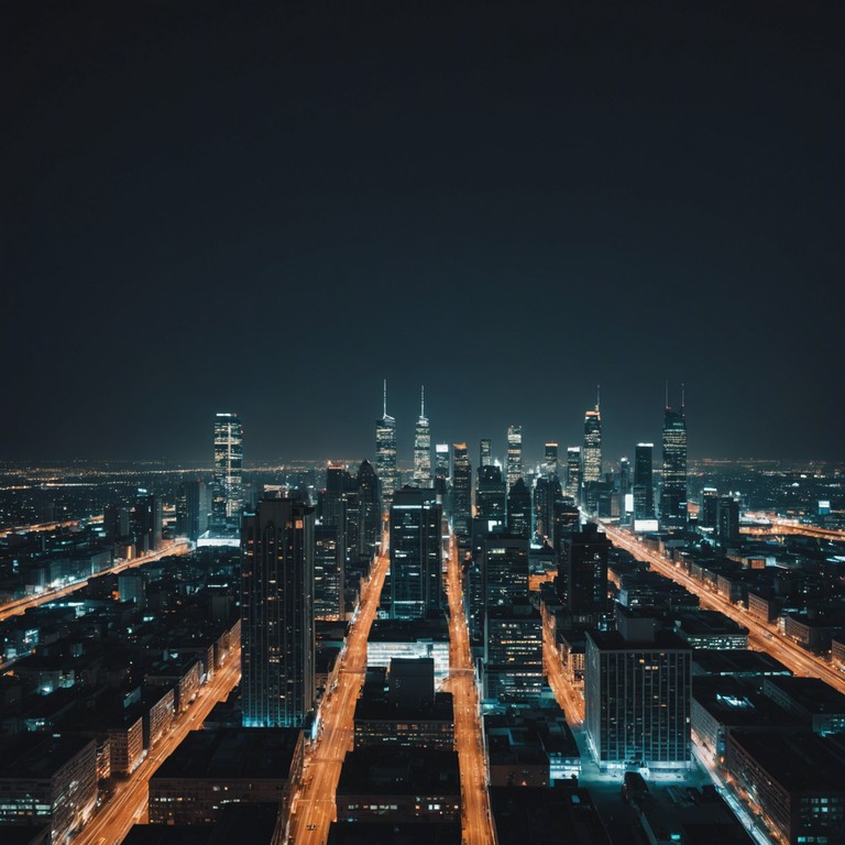 Imagine a city that never sleeps, where the neon lights flicker as the echo of metal meets the rhythm of hip hop. This track, dark city echoes, wraps around you like a mist, carrying the sounds of a city caught between genres, alive with the contrasting sounds of technology and raw emotion