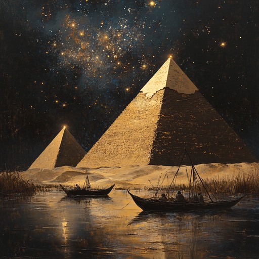 Recreating the auditory landscape of ancient egypt, this composition uses traditional instruments to bring to life the rituals and divine beliefs of a civilization carved along the river nile