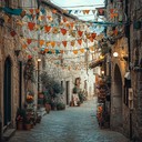 italian village celebration with folk melodies