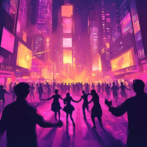 An upbeat instrumental that captures the pulsating energy of city nightlife with groovy basslines, catchy melodies, and dynamic transitions, perfect for an urban dancefloor atmosphere.