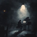 a soulful piano piece capturing sorrow in a lonely bar