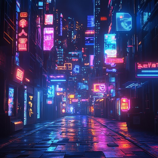 An instrumental track that fuses groovy basslines with futuristic electronic melodies, taking the listener on a sonic adventure through a neon lit cityscape.