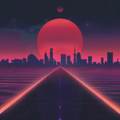 Imagine cruising down a vibrant, neon-drenched cityscape in a sleek sports car, the wind in your hair and the pulsing beat of synthwave music filling the night air. This instrumental track captures the essence of the '80s nostalgia with its lush, dreamy synths, pulsating basslines, and shimmering, atmospheric pads. The steady, driving rhythm and soaring melodies evoke a sense of excitement and adventure, while the occasional glitch effects and futuristic flourishes add a modern edge to the retro vibe.