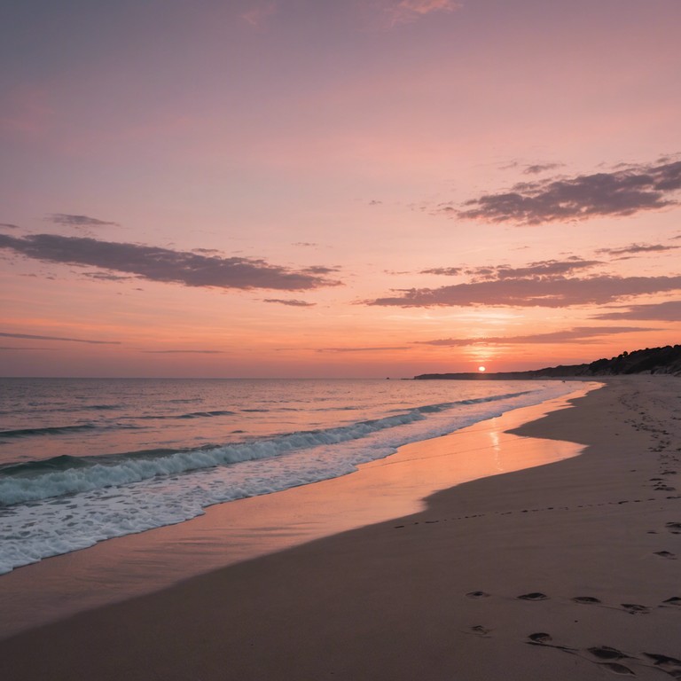 Imagine the golden hues of a setting sun reflecting off soft ocean waves, while gentle, rhythmic beats of bossa nova carry soothing melodies that evoke feelings of relaxation and joy. A touch of brazilian flair envelops the listener in a warm, inviting atmosphere, perfect for unwinding after a long day.