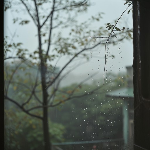 This peaceful instrumental piece features the gentle patter of rainfall, creating a calming and reflective atmosphere. The delicate sounds of raindrops are accompanied by subtle, ambient textures that slowly evolve and shift throughout the track, evoking the tranquility of a quiet morning. The soft, muted tones and slow-moving harmonies invite the listener to relax and find solace in the serene soundscape.