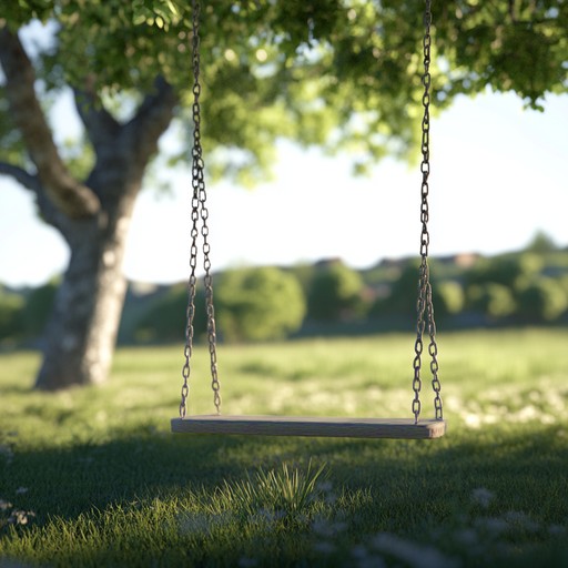 A tranquil swing composition that gracefully combines soft piano melodies with a gentle rhythm, evoking the feeling of a serene summer afternoon, filled with warmth and relaxation. The piece flows seamlessly, bringing calmness and soothing the soul.