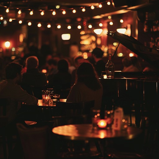 A gentle, evocative piece inspired by late night whispers and soft streetlights illuminating a peaceful cabaret setting. The music gently unfurls with the charm and quiet anticipation of a classic parisian cabaret room, inviting listeners into a world of intimate stories and delicate emotions shared through tender piano playing.