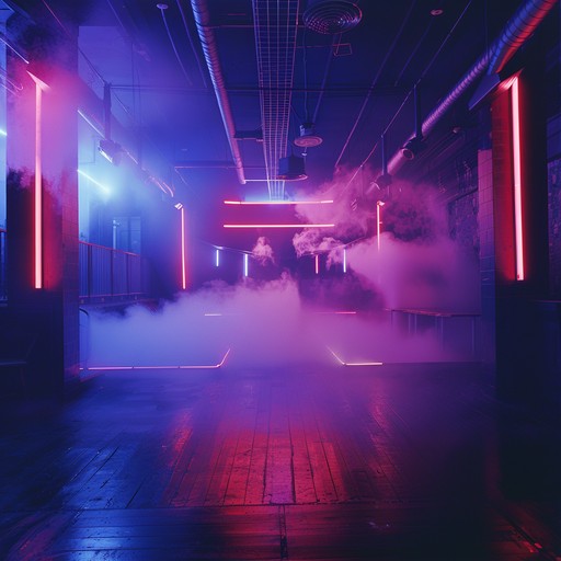 This instrumental track transports listeners to a smoky, neon lit underground club in a dystopian future. Echoing piano motifs entwine with eerie electronic textures, while a steady, pulsating rhythm provides a sense of unease. The ambiance is one of surreal, theatrical drama, laced with a hint of danger and intrigue.