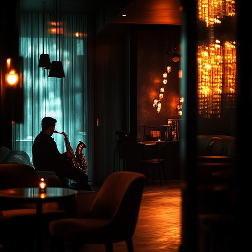 A smooth saxophone leads a passionate melody over gentle piano chords, evoking the intimate atmosphere of a late night lounge and unspoken emotions