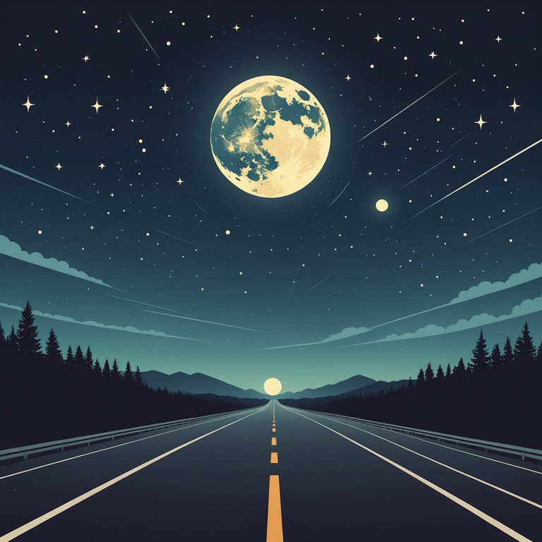 A softly unfolding piece that captures the essence of a twilight journey down lonely, wind whispered highways. The haunting solos tell tales of distant memories and nocturnal scenes.