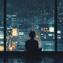 a chill beat blending soft piano and atmospheric textures.