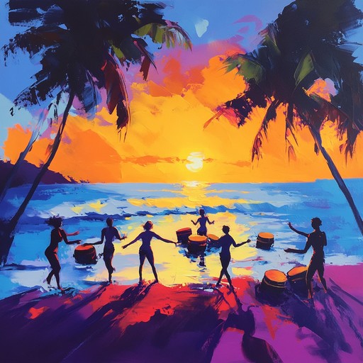 Imagine a lively samba track capturing the essence of a rio de janeiro sunset, complete with vibrant rhythms that echo the city's spirited culture and picturesque evening skies. This music symbolizes the joy and passion of brazil, infused with traditional samba instrumentation like the surdo drum and cavaquinho, inviting listeners to dance and celebrate until the stars appear.