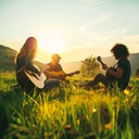 cheerful blues rock with vibrant and warm tones