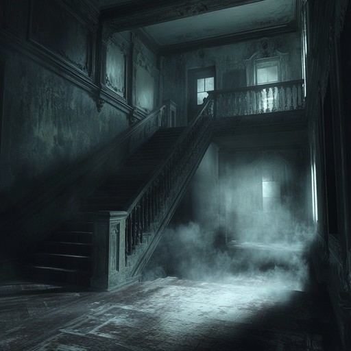 An experimental soundscape that captures the essence of a haunted realm, filled with ghostly echoes, unsettling whispers, and dissonant tones that keep listeners on edge.