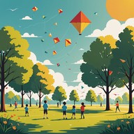 upbeat melody, dancing light, pure joy expressed