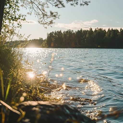 Imagine a bright summer day in finland, where the sun never seems to set, and the air is filled with the scent of blooming wildflowers. This instrumental suomipop track features bouncy rhythms and melodic riffs that capture the joyful and light hearted atmosphere of a finnish summer. The tune conveys feelings of warmth, community, and the simple pleasures of life, from cycling through lush landscapes to enjoying a lakeside picnic.