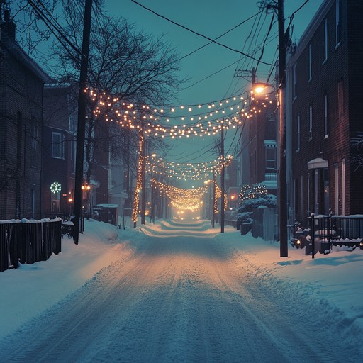 A haunting instrumental piece that uses gentle piano and subtle strings to convey feelings of loneliness during the holidays, evoking images of quiet snowfall and distant celebrations.