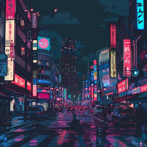 A high energy track with pounding electronic beats, synthetic melodies, and futuristic soundscapes. Designed to evoke the neon lit streets of a bustling cyberpunk metropolis. This instrumental captures the essence of urban chaos, digital rebellion, and dystopian dreams.