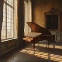 an uplifting baroque piece with elegant harpsichord melodies inspiring joy.