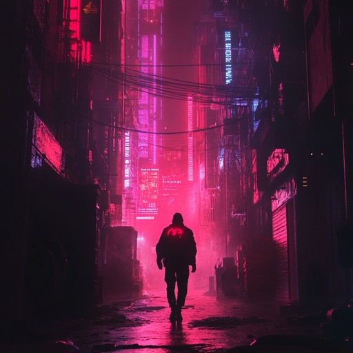 Experience a captivating mix of futuristic synth sounds and sultry rhythms, perfect for a midnight escape into a pulsating neon city. This composition blends seductive vibes with cybernetic undercurrents