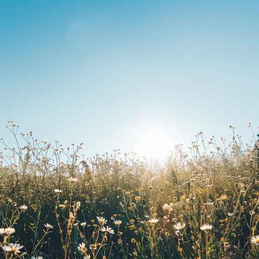 A lively instrumental track featuring a bright, energetic banjo rhythm complemented by cheerful guitar strums and foot tapping percussion. This piece evokes the imagery of wide open fields, clear blue skies, and carefree days spent in the countryside. Perfect for setting a joyous, optimistic mood that celebrates the beauty and ease of rural living.