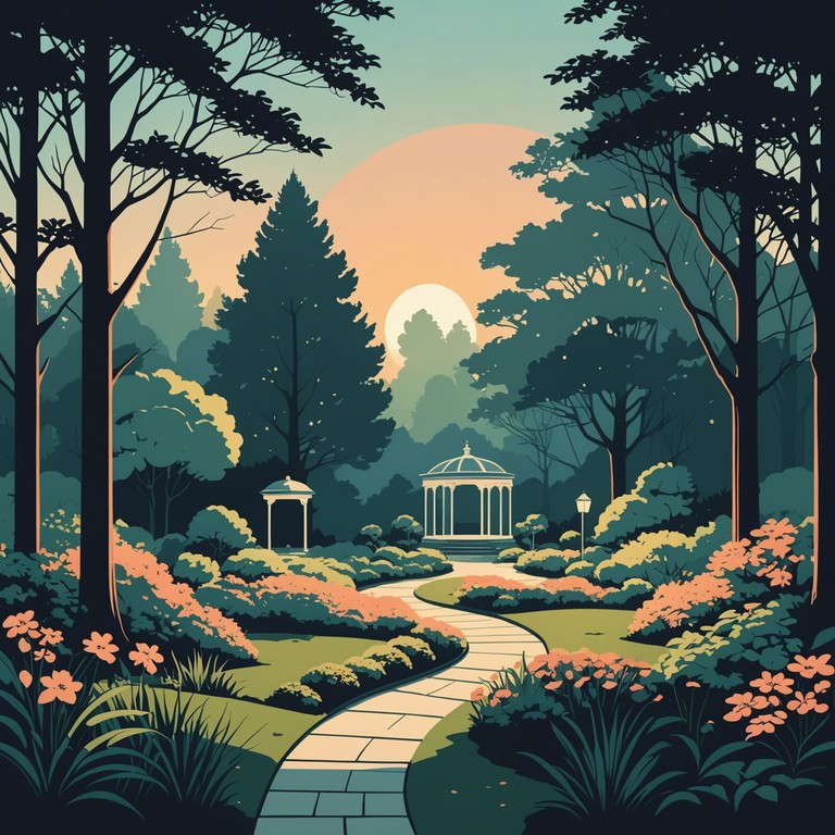 This composition captures the essence of a serene spring evening. With gentle melodic lines and a flowing rhythm, it's perfect for relaxation and reflection. The music transports listeners to a tranquil garden, where the scent of blooming flowers fills the air, and a soft breeze whispers through the trees