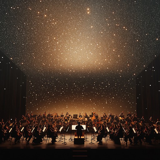 Imagine an expansive orchestral piece where violins lead a powerful, uplifting journey. The music swells and pulses, enveloping the listener with a sense of grandeur and elevation. Perfect for moments of triumph and ecstasy.