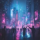 uplifting synth beats for futuristic city celebrations