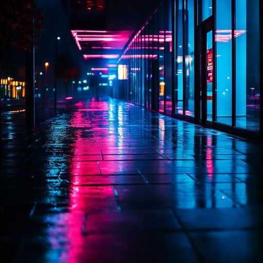 An instrumental piece that blends haunting synthesizer melodies with pulsing basslines, evoking the melancholic atmosphere of deserted city streets in the 1980s. The track builds layers of dark, atmospheric soundscapes, reminiscent of a nocturnal journey through neon lit urban landscapes, capturing feelings of isolation and introspection.