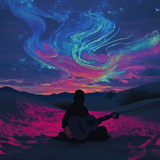 An instrumental trance piece that merges the melodic sound of the oud with driving electronic beats, crafting an energetic and hypnotic atmosphere reminiscent of a nomad's journey through a neon lit desert landscape.