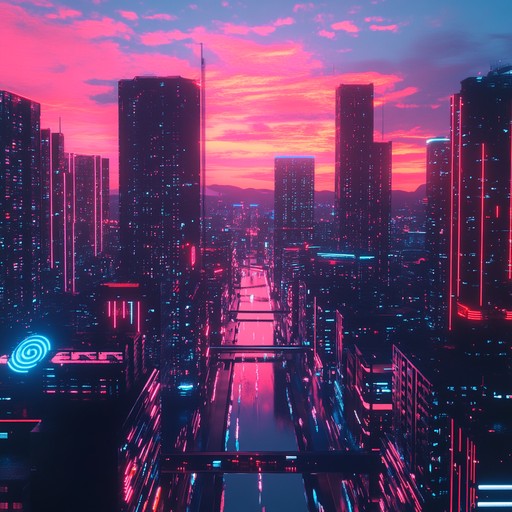 An instrumental track capturing the essence of hope and ambition with pulsating synth beats and shimmering melodies, inspired by neon lit cityscapes and futuristic dreams