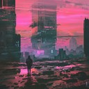 a dark, gritty dubstep track evoking a dystopian future