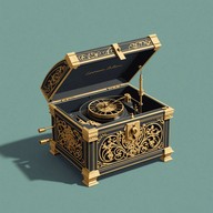 soft eerie music box plays unsettling tune