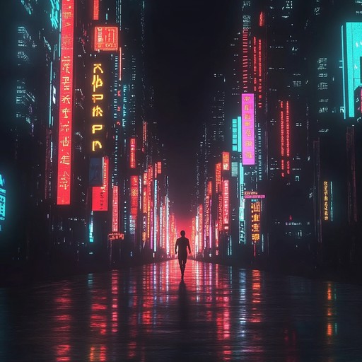 An instrumental synthwave track that captures the essence of breaking free from constraints, journeying through neon lit cityscapes toward ultimate liberation. The music evokes a sense of empowerment and triumph over adversity, set against a retro futuristic backdrop reminiscent of 1980s sci fi.