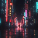 a synthwave journey embracing freedom under the neon lit sky.