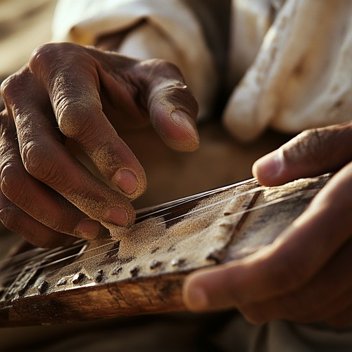 An evocative instrumental journey through ancient deserts, blending traditional melodies with ambient sounds to create a timeless, immersive experience.