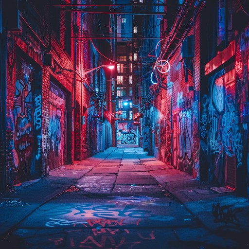 An intense track featuring wild, unpredictable beat patterns and heavy bass driven breakdowns, capturing the essence of urban chaos and raw energy.