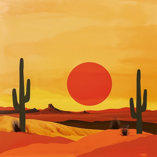 Capturing the intense heat of a desert landscape, this track imagines a serene yet scorching environment, where each note simulates the shimmering mirages on the horizon. The composition seeks to blend the harshness of the sun with the tranquility of vast, open spaces.