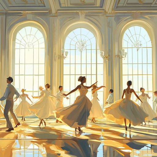 A lively instrumental waltz that brings to life the exuberance and warmth of dancing under the bright sun, blending traditional orchestral elements with spirited rhythms.