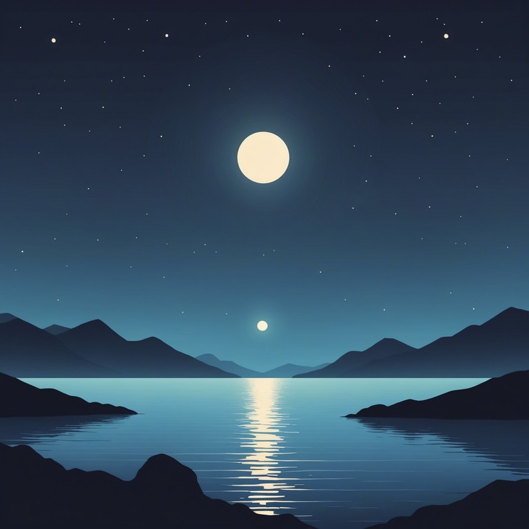 A dreamlike soundtrack that perfectly encapsulates a tranquil, moonlit evening. Gentle melodies simulate the peaceful ebb and flow of ocean waves under a clear, starry sky