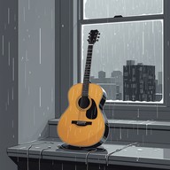 soft guitar tones mourn forgotten memories.