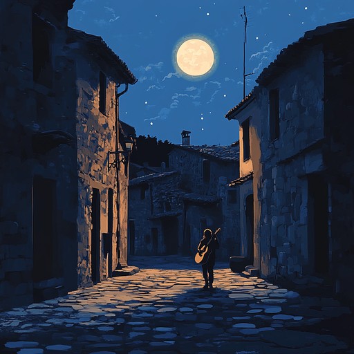 Imagine a cobblestone street in old spain, lit only by the soft glow of the moon, and a lone guitarist, their music cascading over the ancient stones and into the souls of all who listen.