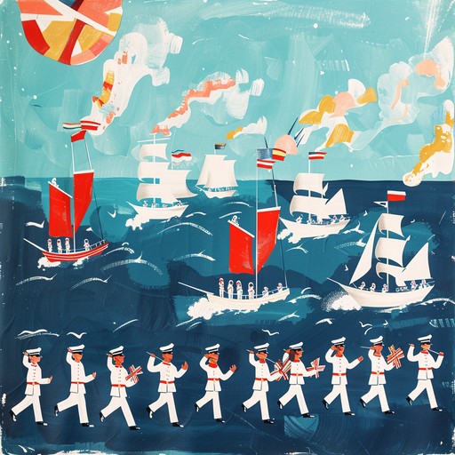 Immerse yourself in the vibrant sounds of the russian navy as this piece celebrates its rich heritage through contagious melodies and festive rhythms. The combination of accordion and folk elements pays homage to the traditions while inspiring pride and jubilation.