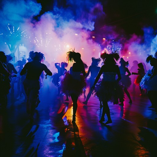 A lively composition featuring exuberant percussion and brass, celebrating the passionate vibe of a festive carnival. Perfect for scenes filled with fireworks, dance, and joyous celebrations.