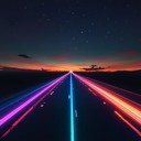 upbeat synthwave instrumental bursting with nostalgic and futuristic sounds