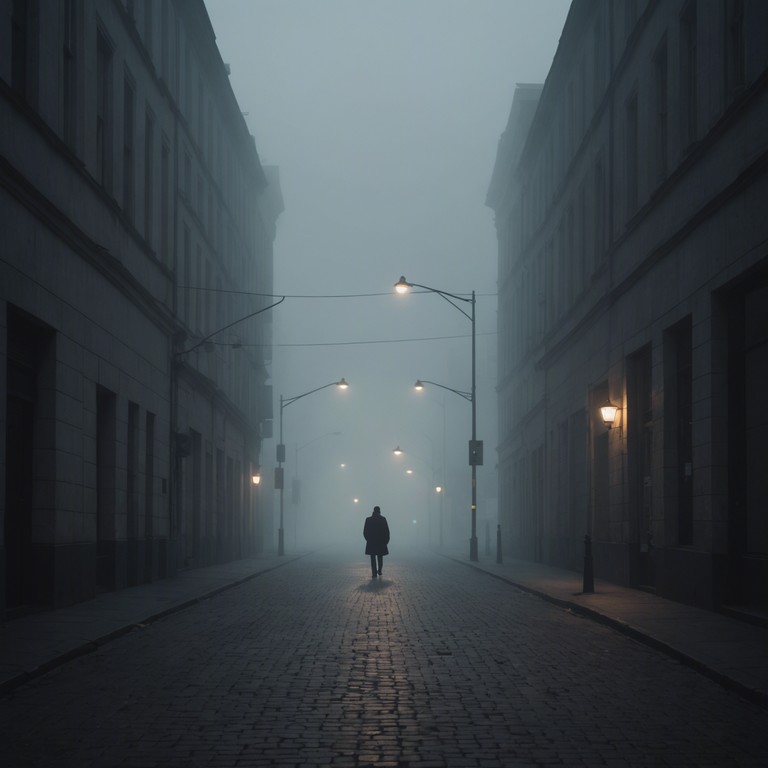 A hauntingly beautiful composition that captures the solitude and poignancy of walking alone in misty, deserted city streets. The music weaves through a landscape of faded memories and lost moments, with each note resonating the echoes of silence that fill the empty spaces. The electronica beats blend subtly with melancholic synth, creating an immersive auditory experience that leaves a lingering sense of yearning and introspection.