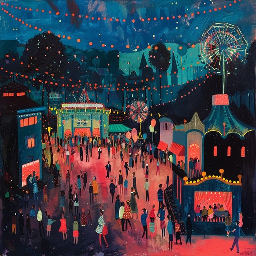 An eclectic cabaret piece full of playful piano riffs, harmonicas, and lively brass, evoking a whimsical nighttime carnival atmosphere. Perfect for a lively, mischievous mood, reminiscent of 1920s vaudeville performances, blending classic cabaret with modern whimsical elements An eclectic cabaret piece full of playful piano riffs, harmonicas, and lively brass, evoking a whimsical nighttime carnival atmosphere. Perfect for a lively, mischievous mood, reminiscent of 1920s vaudeville performances, blending classic cabaret with modern whimsical elements