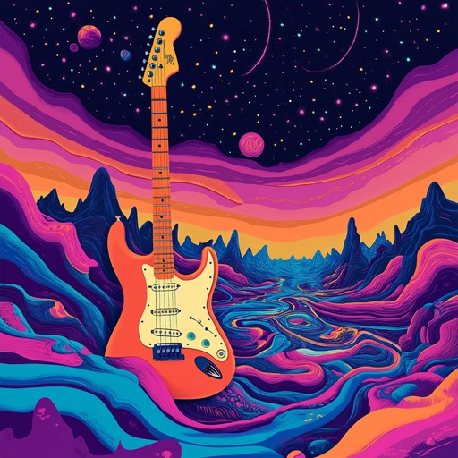 An instrumental track that fuses funky rhythms with psychedelic soundscapes, featuring driving basslines and evocative guitar melodies that take the listener on a galactic journey