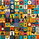 vivid, uplifting composition blending cultural musical expressions