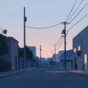 an instrumental indie song reflecting calm walks in quiet cities.